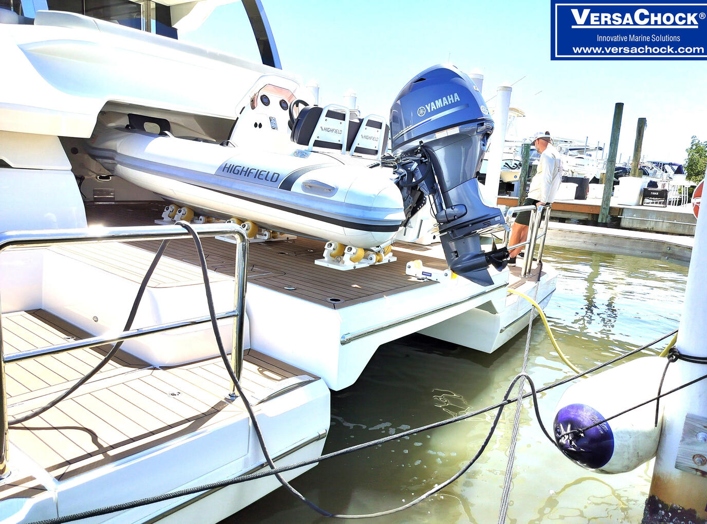 ROLLERS ON YACHT PLATFORM
